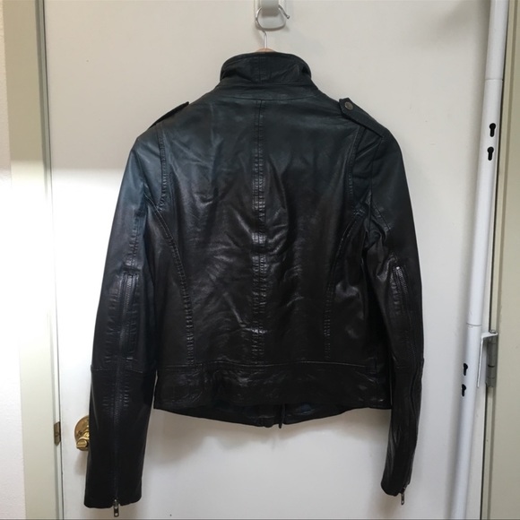 NWT Muubaa Salazar Lamb Leather Ombré Jacket, US 6 - Picture 3 of 5